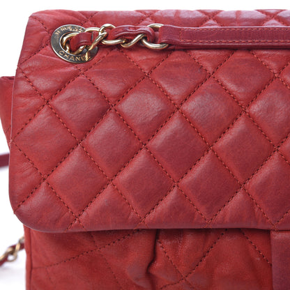 Chanel Iridescent Calfskin Large Chic Quilt Flap Red 13 of 23