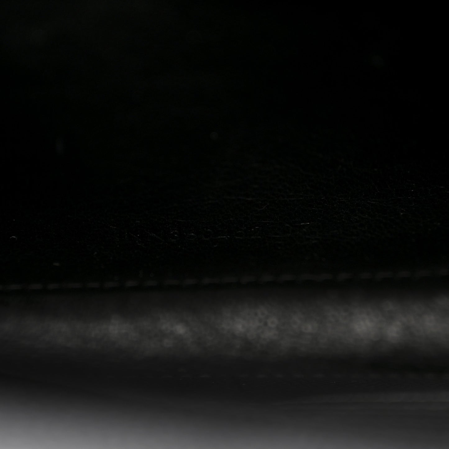 Grain De Poudre Matelasse Chevron Monogram Chain Wallet Black