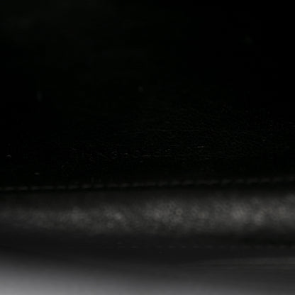 Saint Laurent Grain De Poudre Matelasse Chevron Monogram Chain Wallet Black 8 of 14