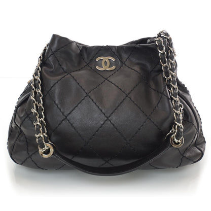 Chanel Lambskin Expandable Stitched Tote Black 1 of 8