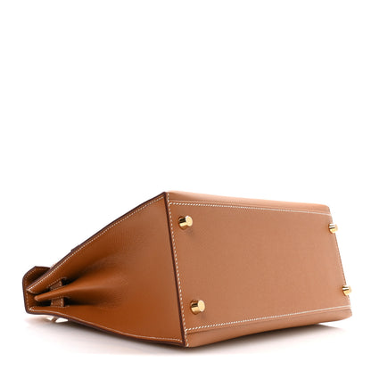 Hermes Epsom Kelly Sellier 28 Gold 4 of 11