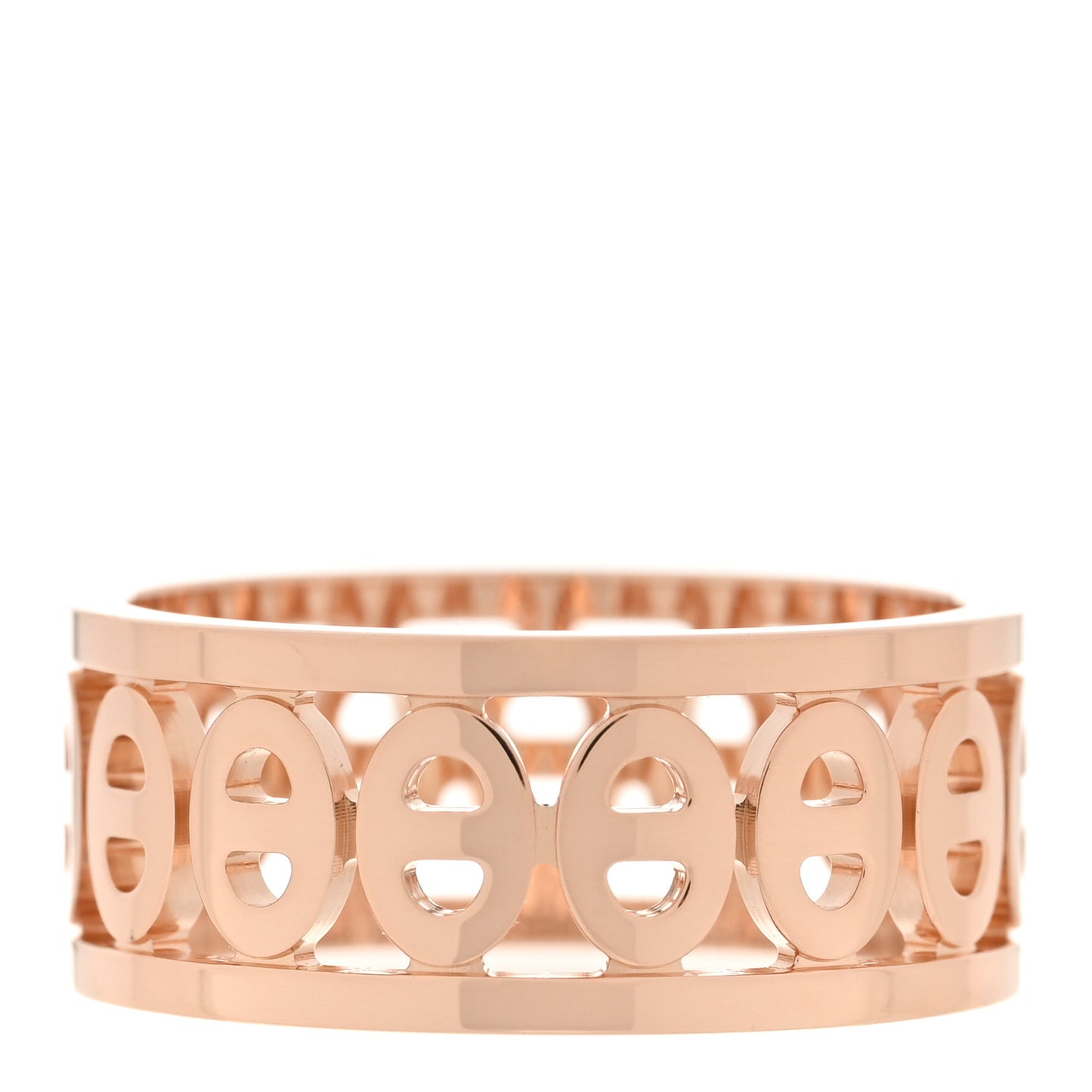 18K Rose Gold PM Chaine d'Ancre Divine Ring 53 6.5