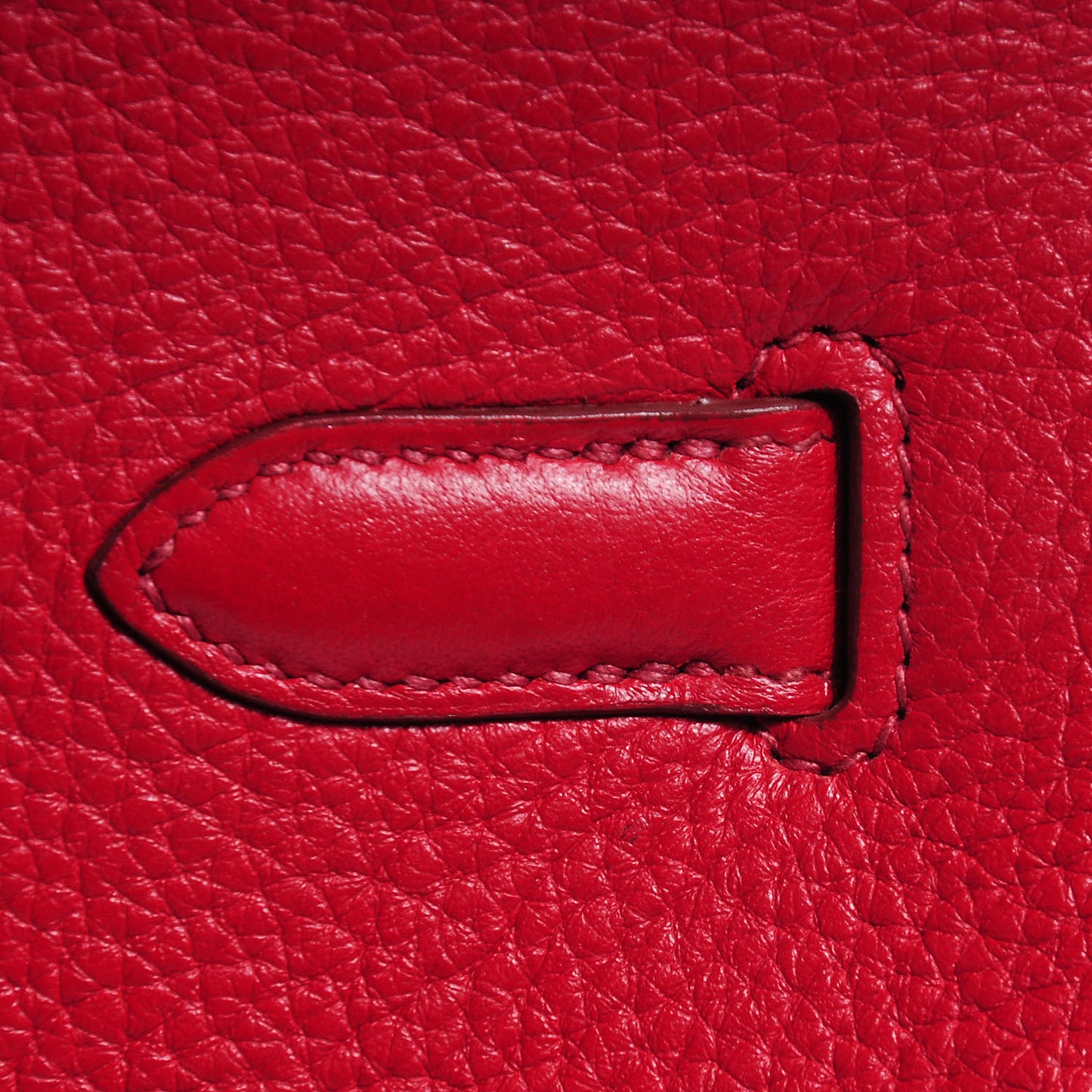 Taurillon Clemence Birkin 40 Rouge Garance