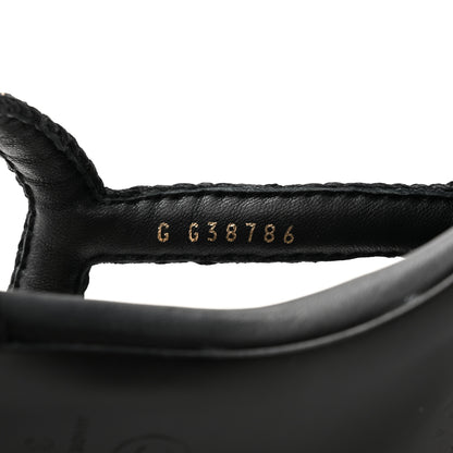 Chanel Lambskin CC Chain Braided Sandals 37.5 Black 8 of 10