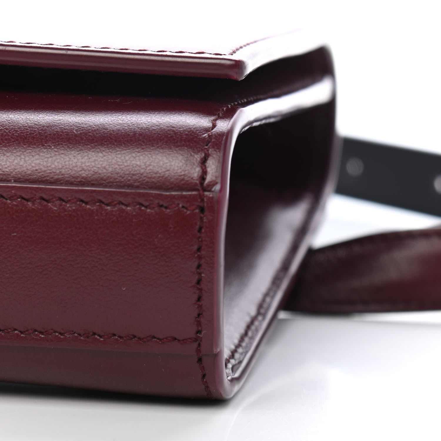 Saint Laurent Smooth Calfskin Monogram Kate Belt Bag Rouge Legion 8 of 8