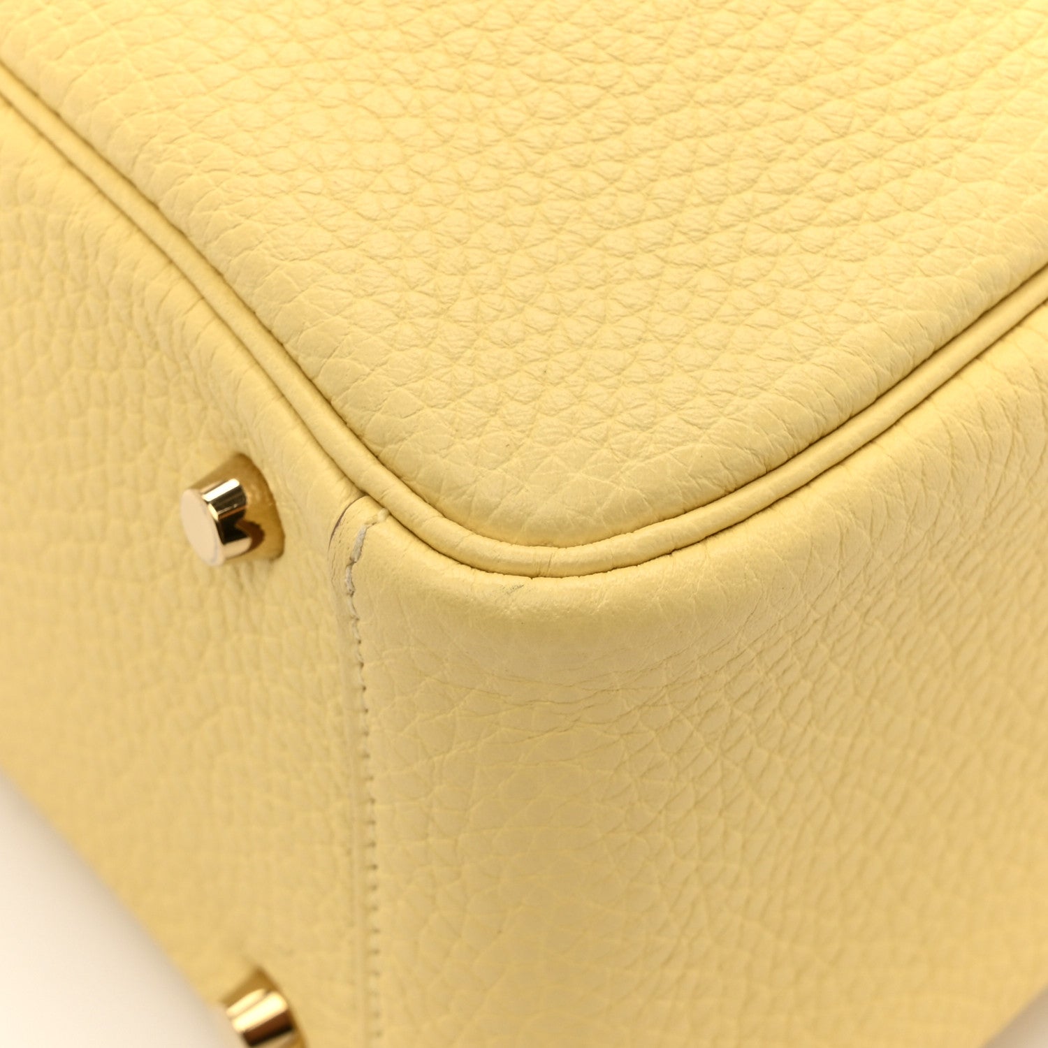 Hermes Taurillon Clemence Mini Lindy 20 Jaune Poussin 12 of 12