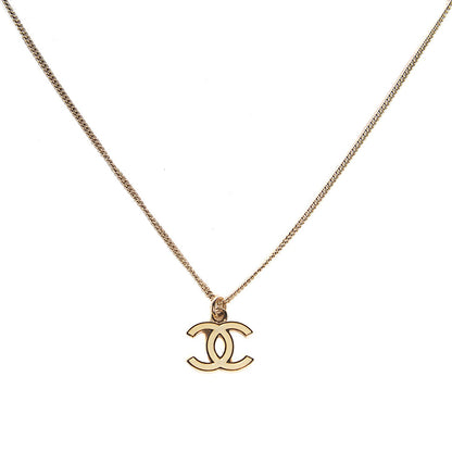 Chanel Enamel CC Necklace White 1 of 5