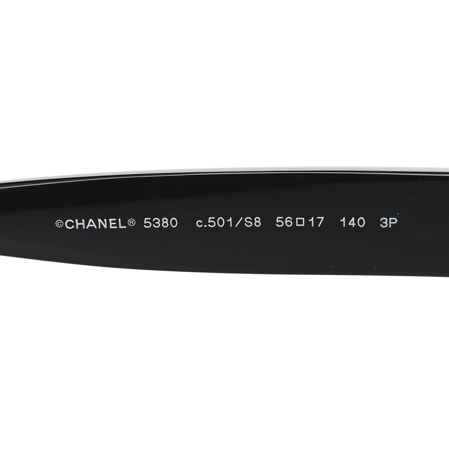 Chanel Acetate Polarized Square CC Sunglasses 5380 Black 5 of 7