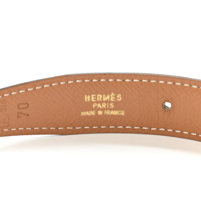 Hermes Box Epsom 24mm Mini Constance H Belt 70 Black Gold 5 of 7