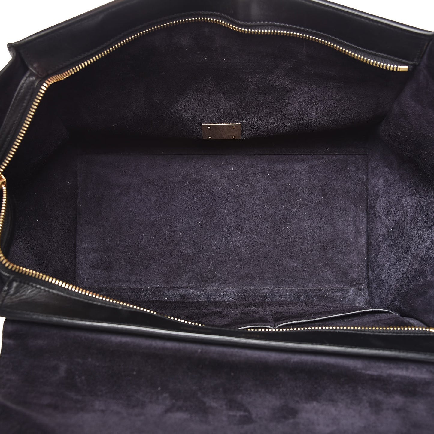 Smooth Calfskin Medium Trapeze Black