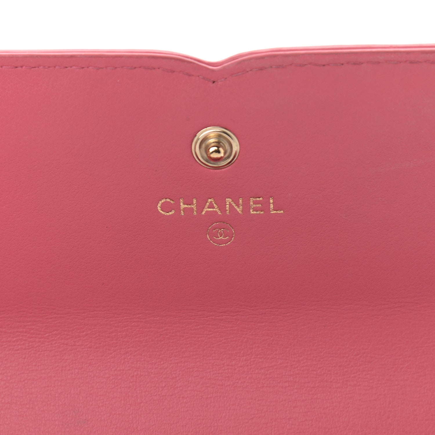 Chanel Caviar Quilted Large Filigree Gusset Flap Wallet Pink 6 of 14