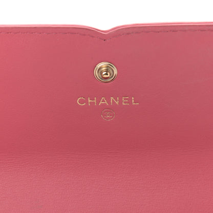 Chanel Caviar Quilted Large Filigree Gusset Flap Wallet Pink 6 of 14