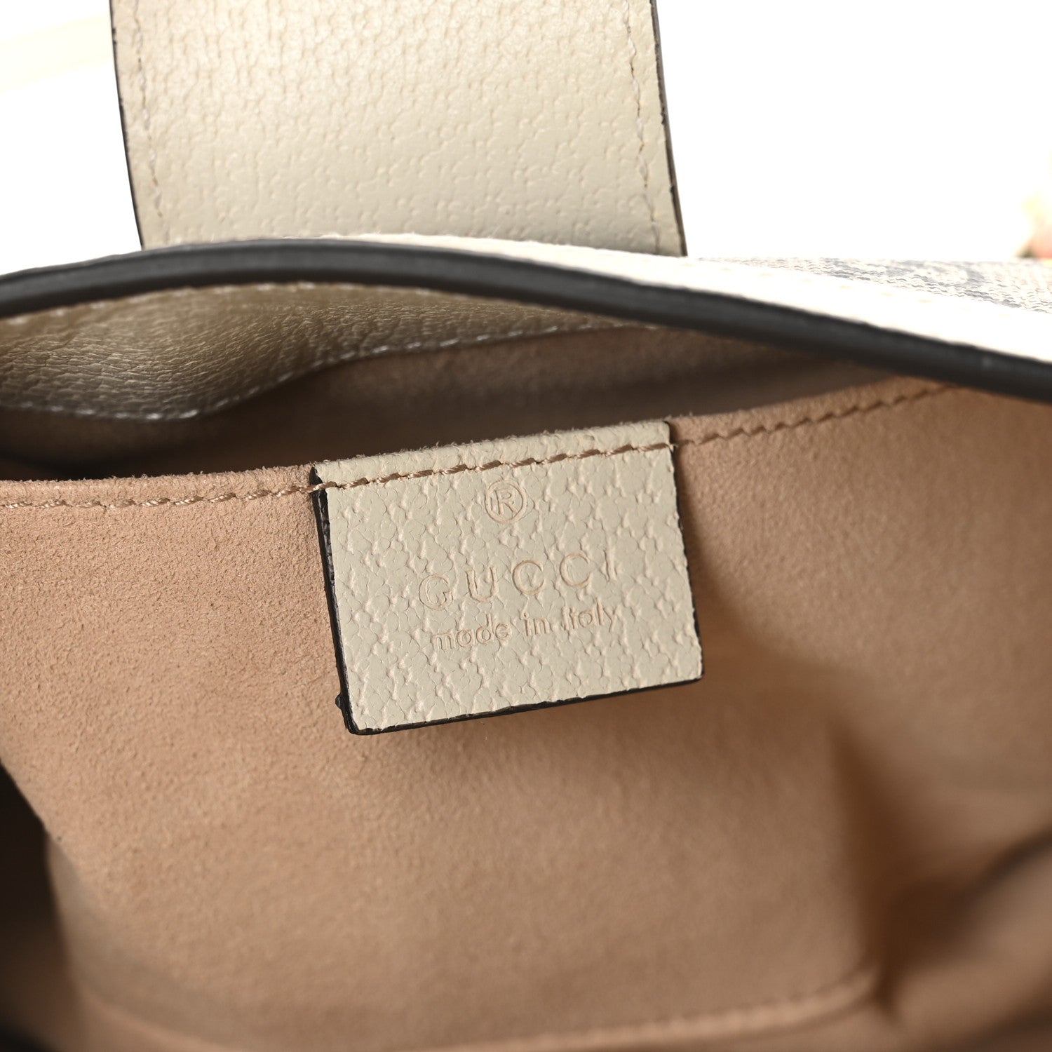 Gucci GG Supreme Monogram Flora Textured Calfskin Small Padlock Tote Beige Ebony Multicolor Mystic White 6 of 10