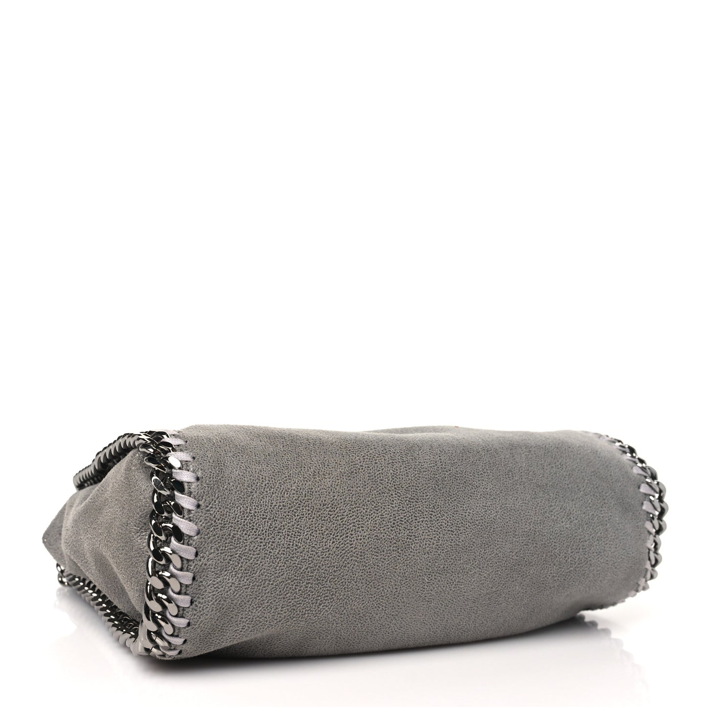 Shaggy Deer Mini Falabella Fold Over Tote Light Grey