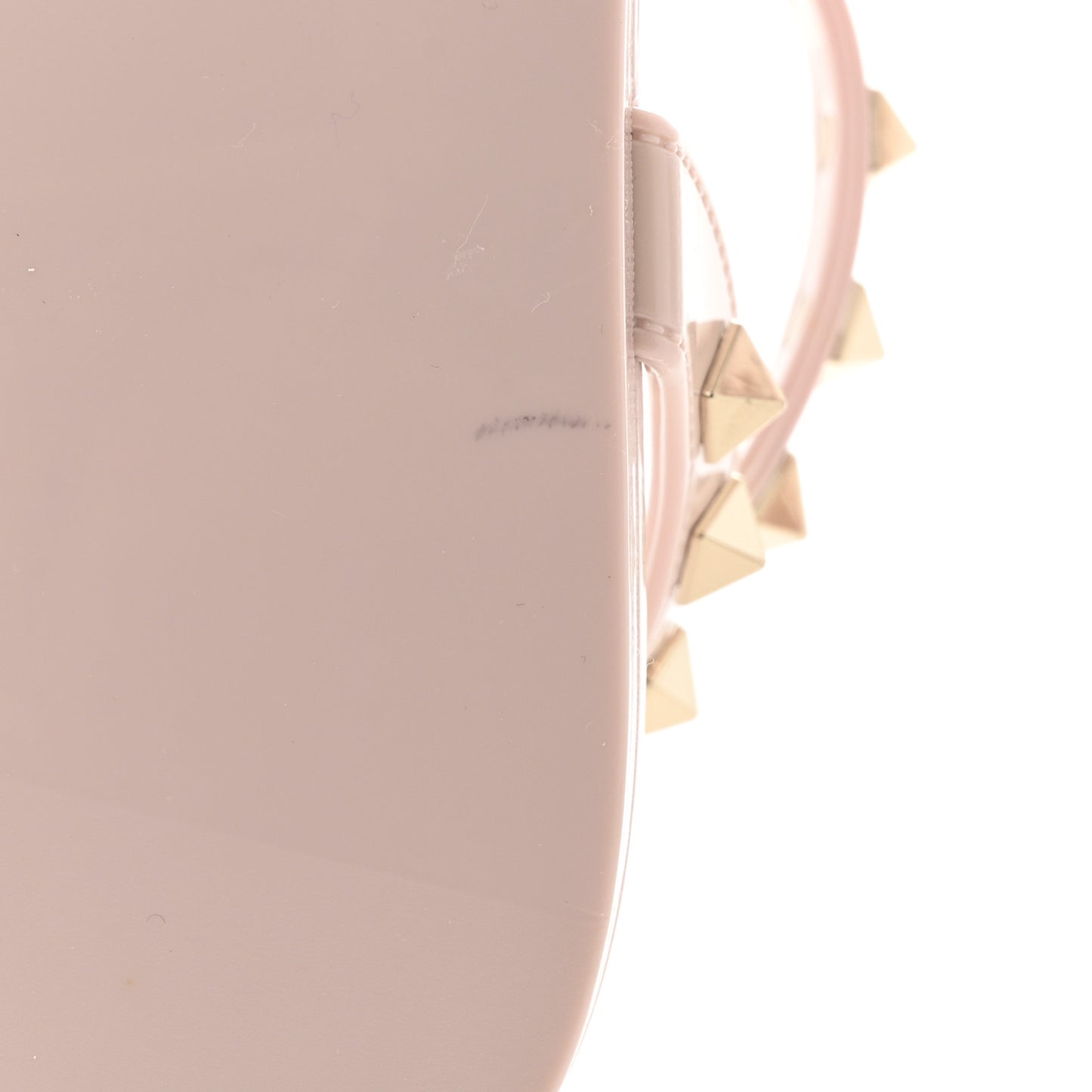 PVC Jelly Rockstud Caged Sandals 39 Water Rose