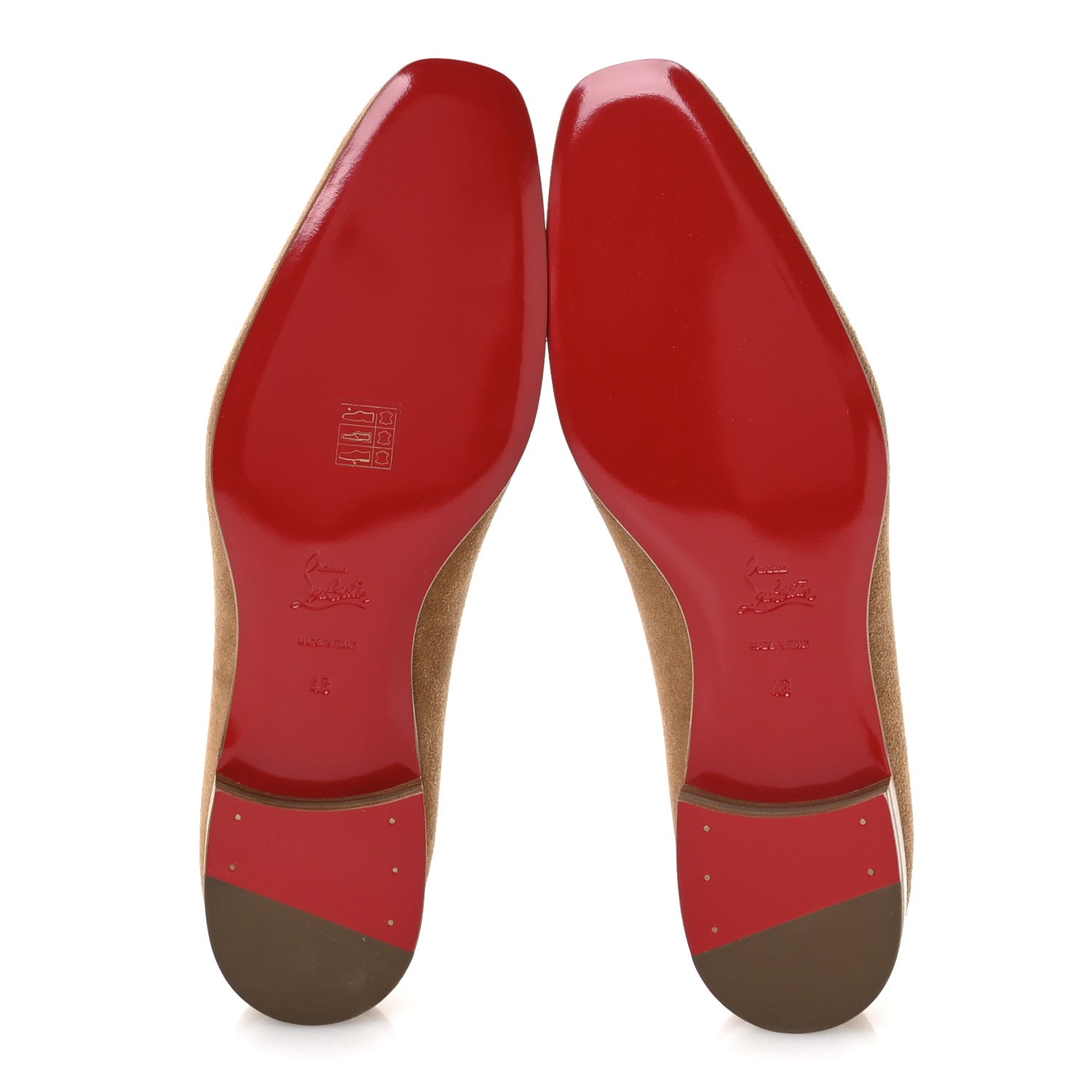Christian Louboutin Crosta Mens Dandelion Flat Loafers 43 Cinnamon 6 of 8