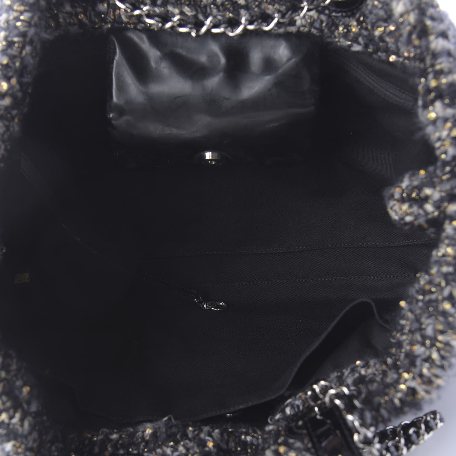 Chanel Patent Tweed Sequin Shopping Tote Multicolor 6 of 11