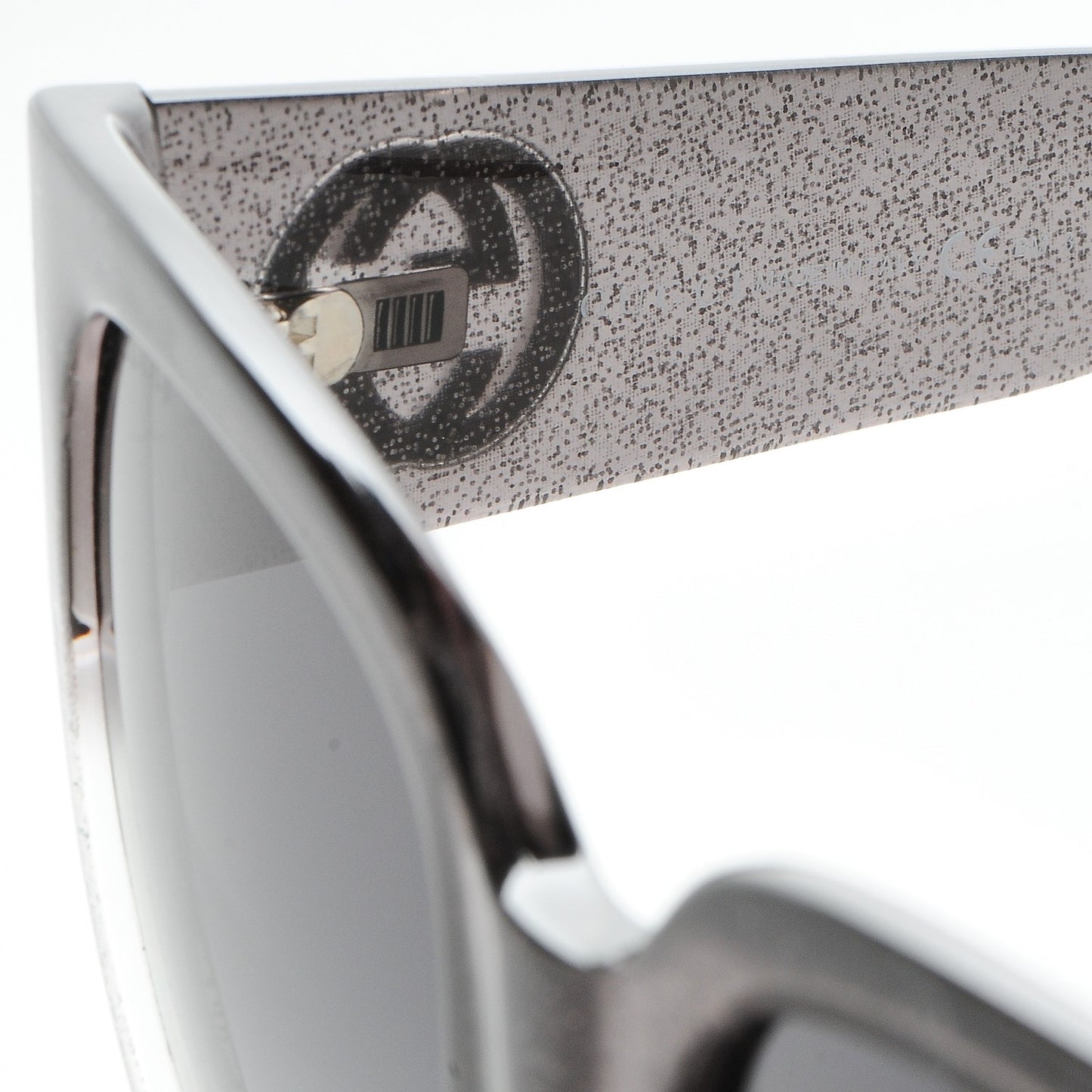 Glitter Square Optyl Sunglasses 3836/F/S Black Silver