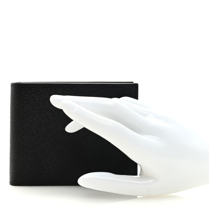 Hermes Epsom Citizen Twill Compact Wallet Black 2 of 6