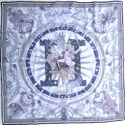 Hermes Silk C Est La Fete Scarf 70 2 of 8