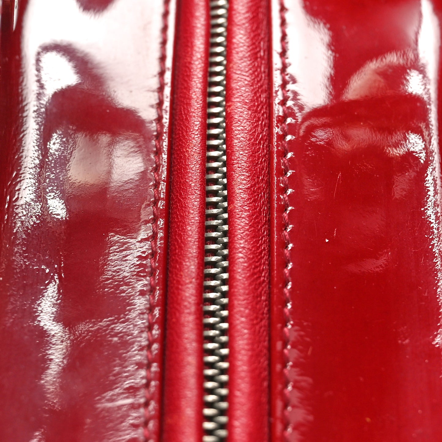 Patent Cannage Medium Lady Dior Burgundy Red