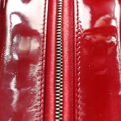 Christian Dior Patent Cannage Medium Lady Dior Burgundy Red 8 of 11