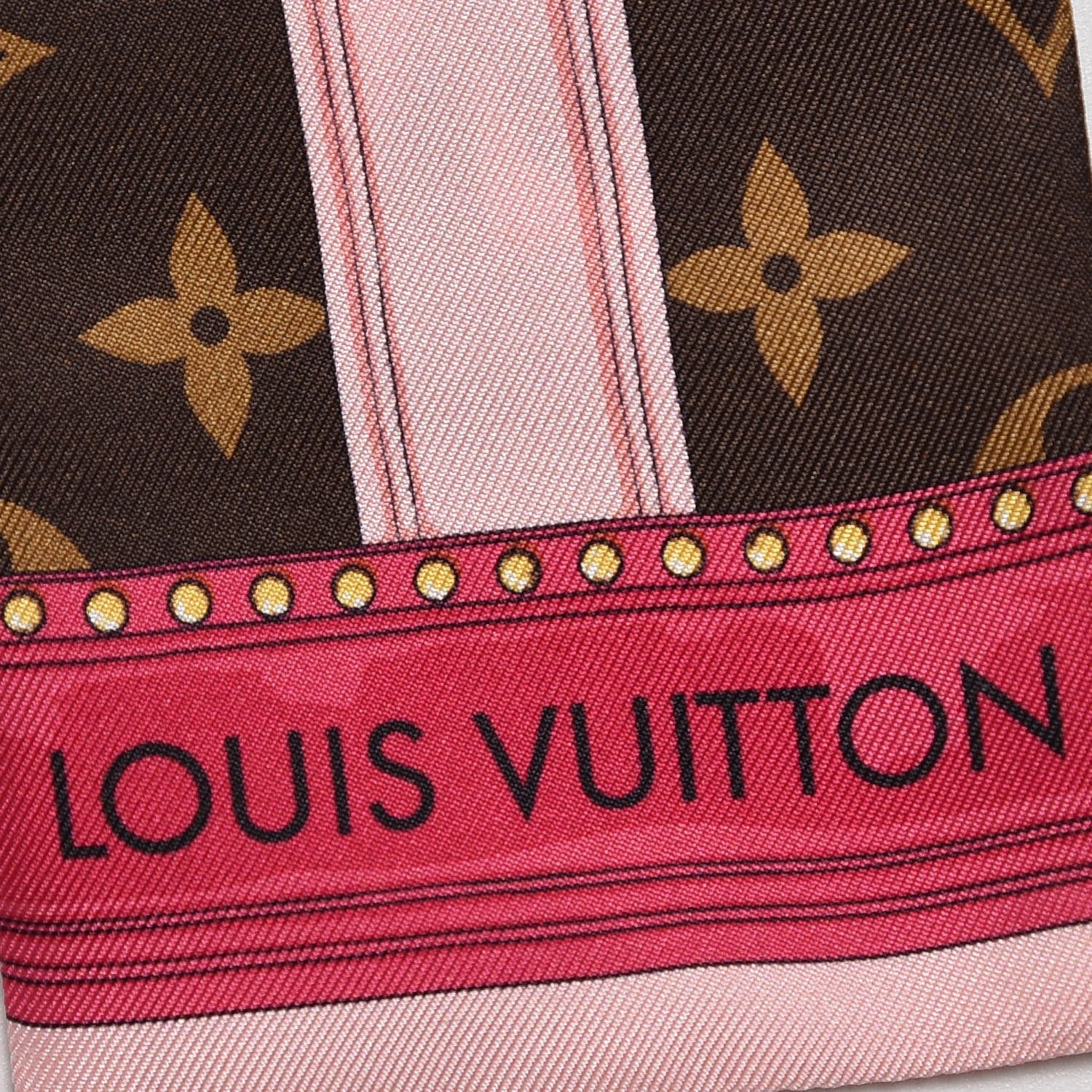 Louis Vuitton Silk Monogram Summer Trunks Bandeau Brown 4 of 7