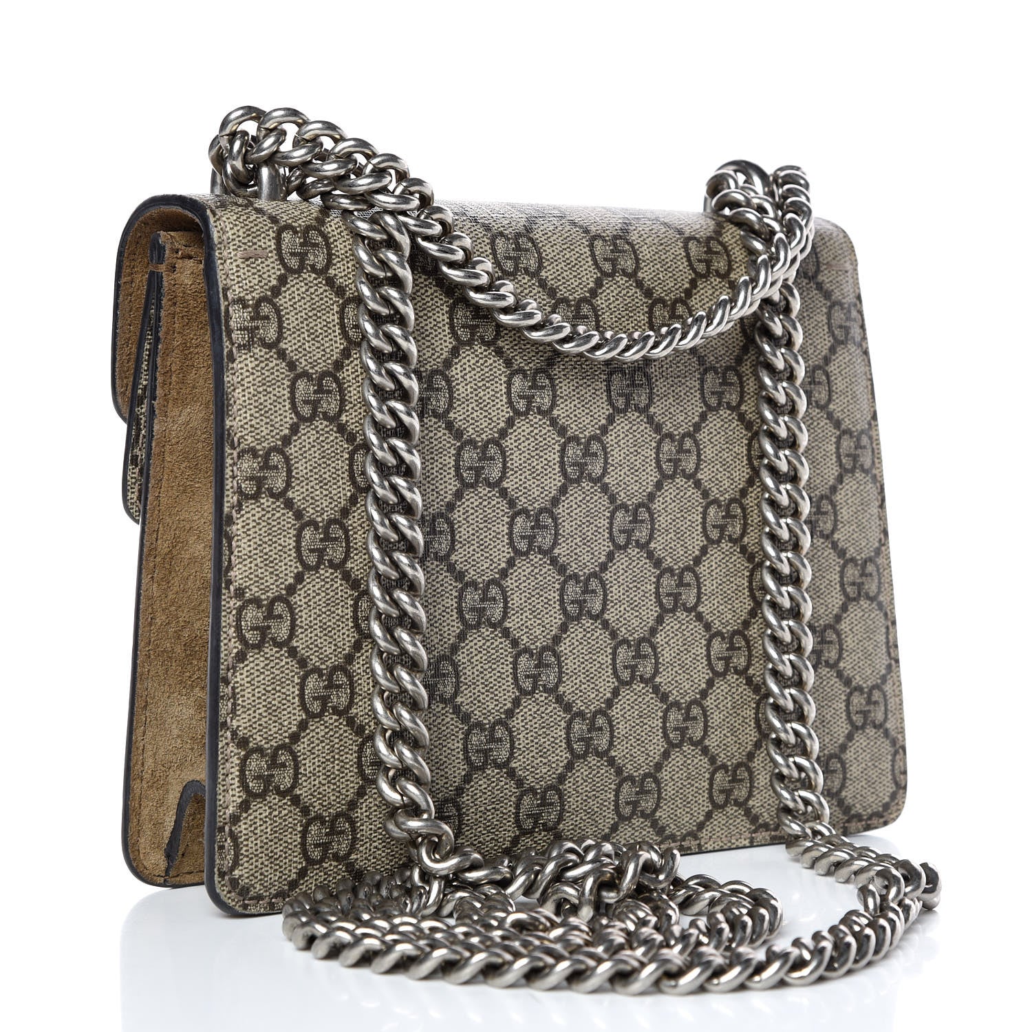 Gucci GG Supreme Monogram Mini Dionysus Shoulder Bag Taupe 3 of 9