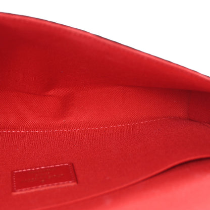 Louis Vuitton Damier Ebene Pochette Felicie Chain Wallet 6 of 10