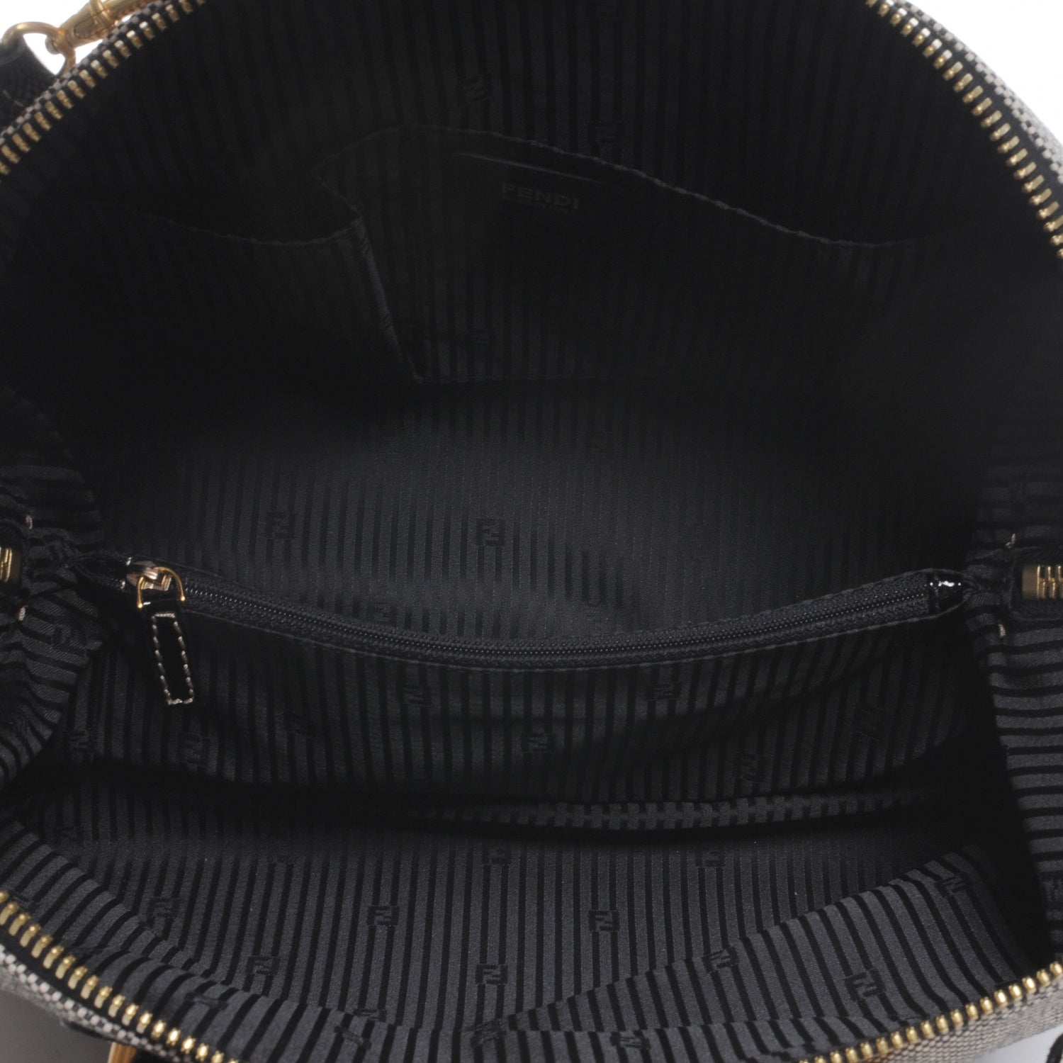 Fendi Patent Canvas Chameleon Tote Black 5 of 9
