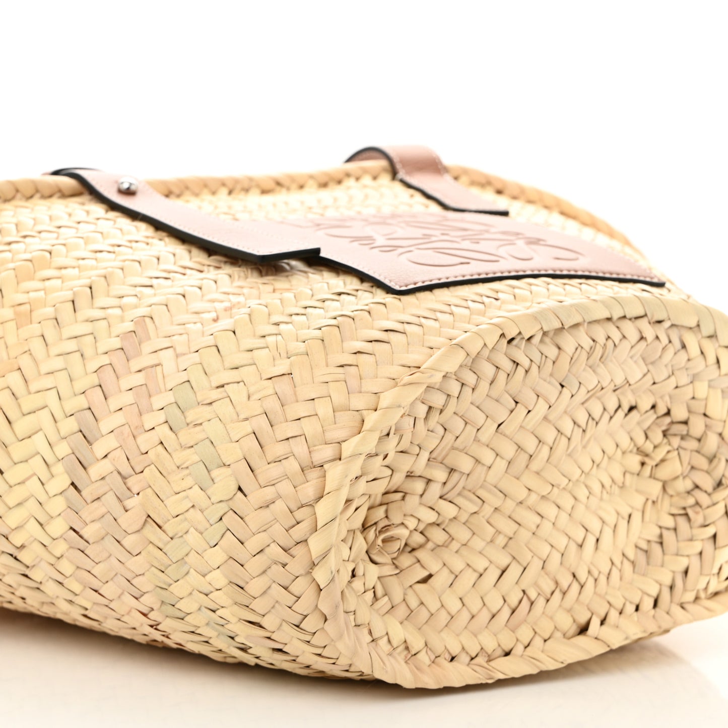 Raffia Basket Tote Bag Natural Tan