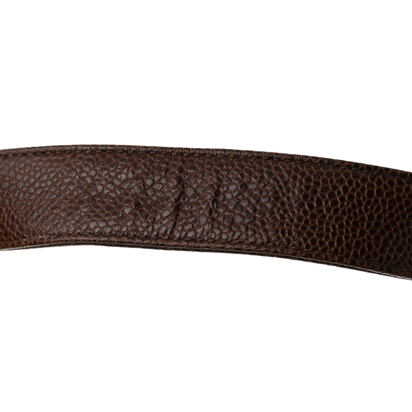 Caviar CC Shoulder Bag Dark Brown