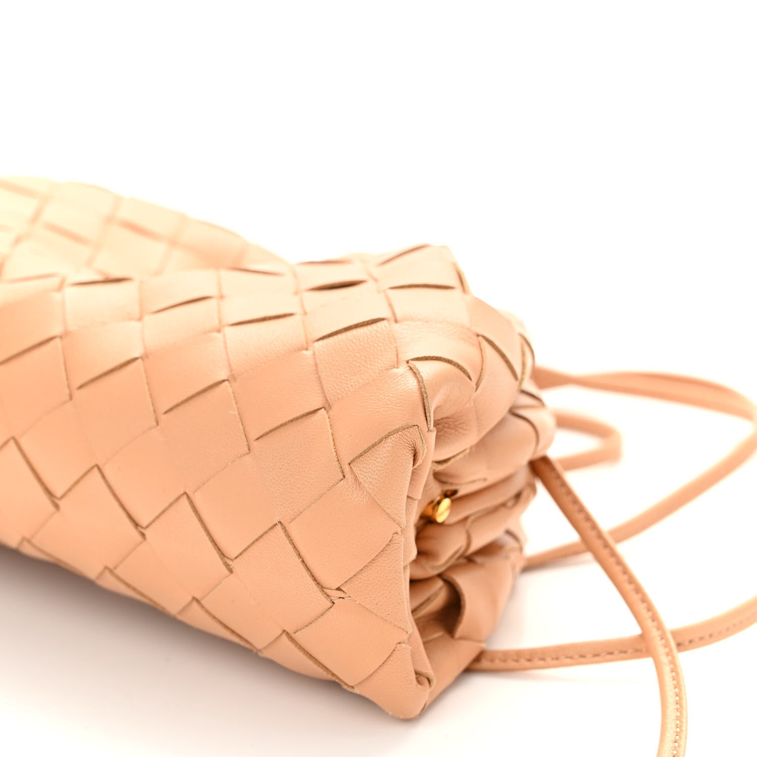 Bottega Veneta Nappa Intrecciato The Mini Pouch Almond 9 of 10