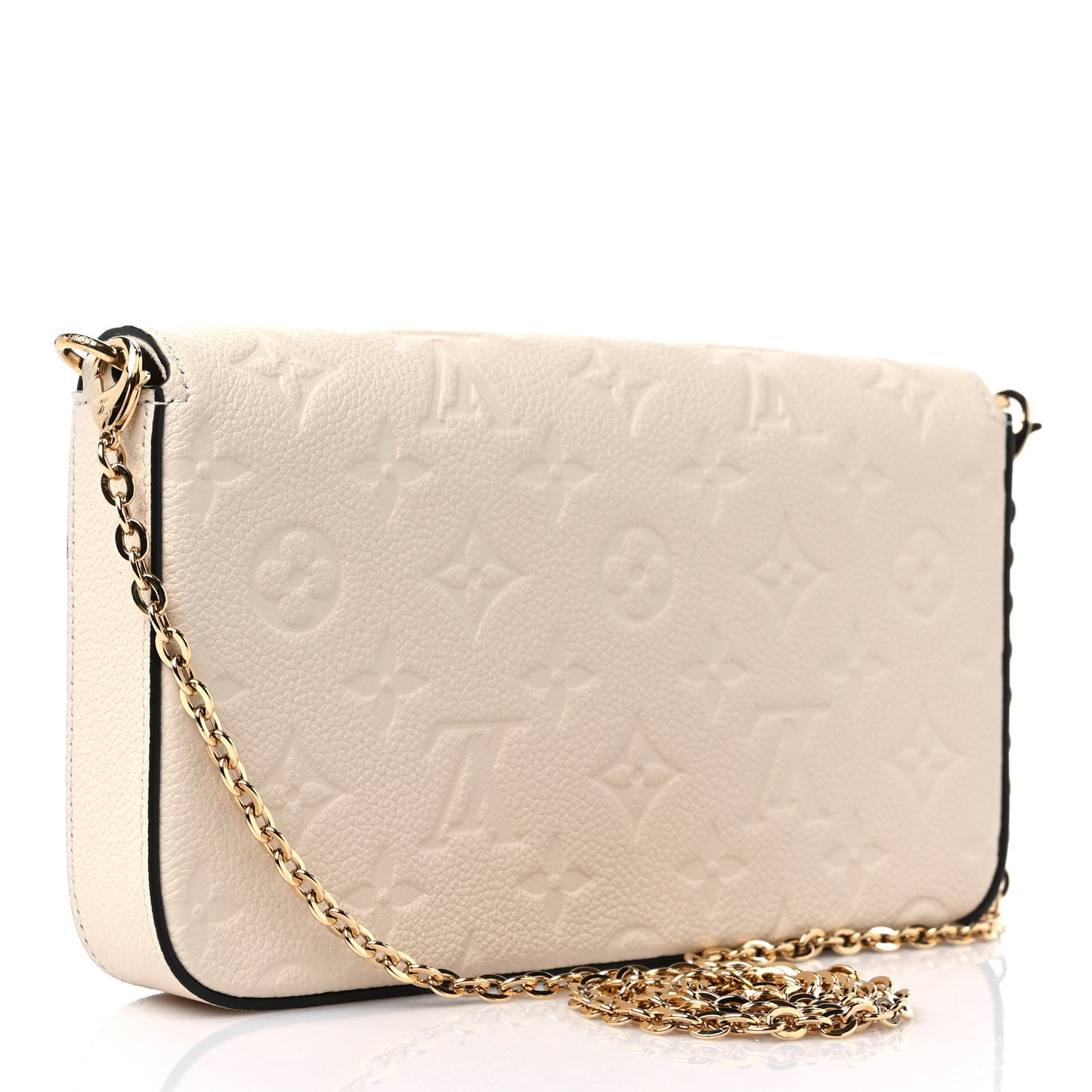 Empreinte Pochette Felicie Chain Wallet Cream