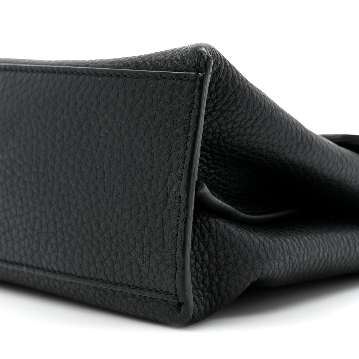 Cellarius Calfskin Small Bamboo Daily Top Handle Bag Black