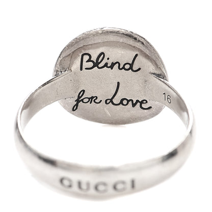 Gucci Sterling Silver Blind for Love Mystic Cat Ring 56 7.5 4 of 5