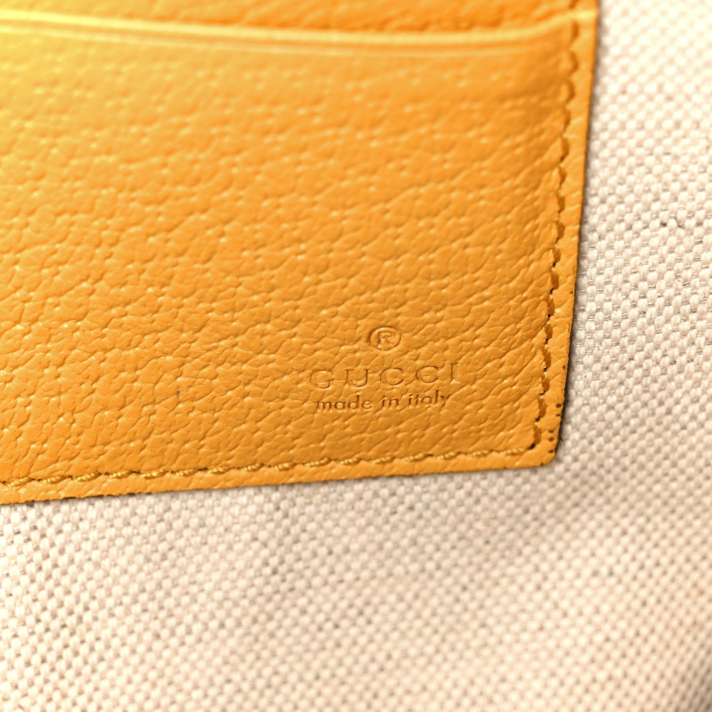 GG Supreme Monogram Neo Vintage Zip Wristlet Pouch Beige New Acero Crop