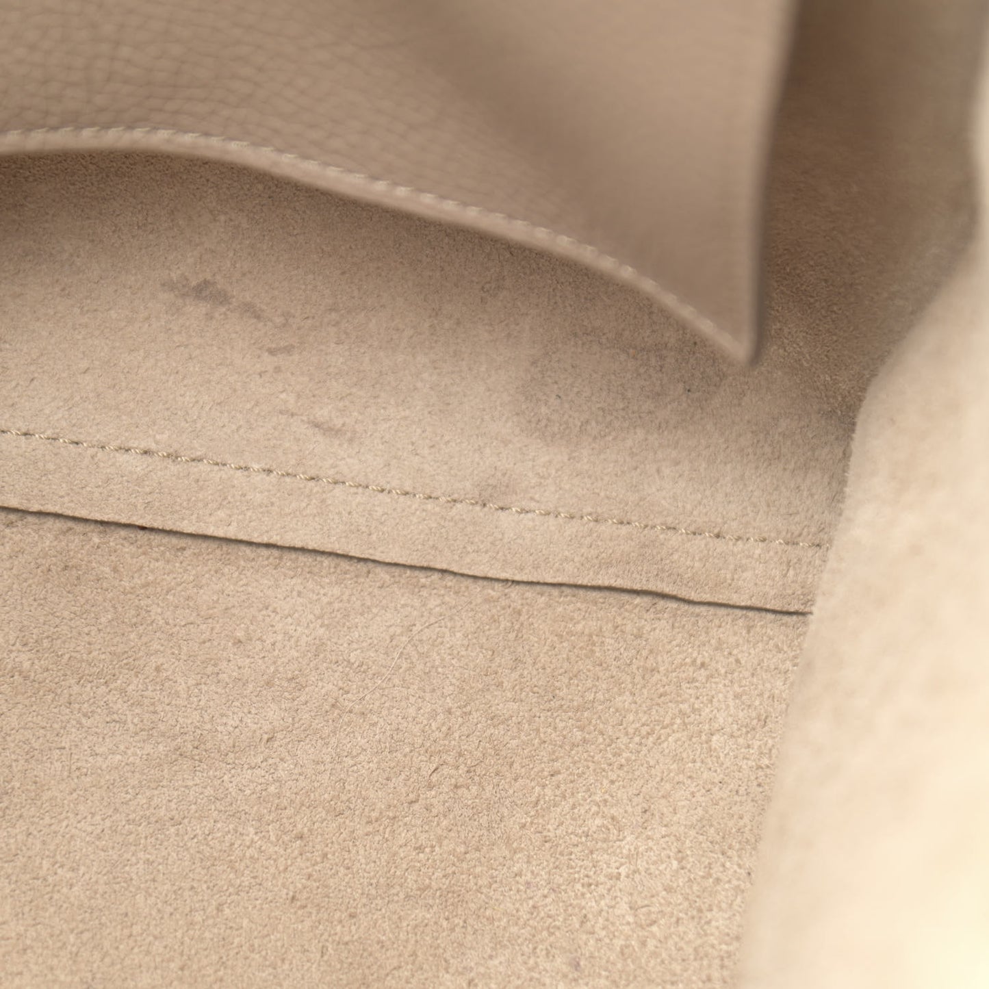 Supple Grained Calfskin Small Big Bag Light Taupe