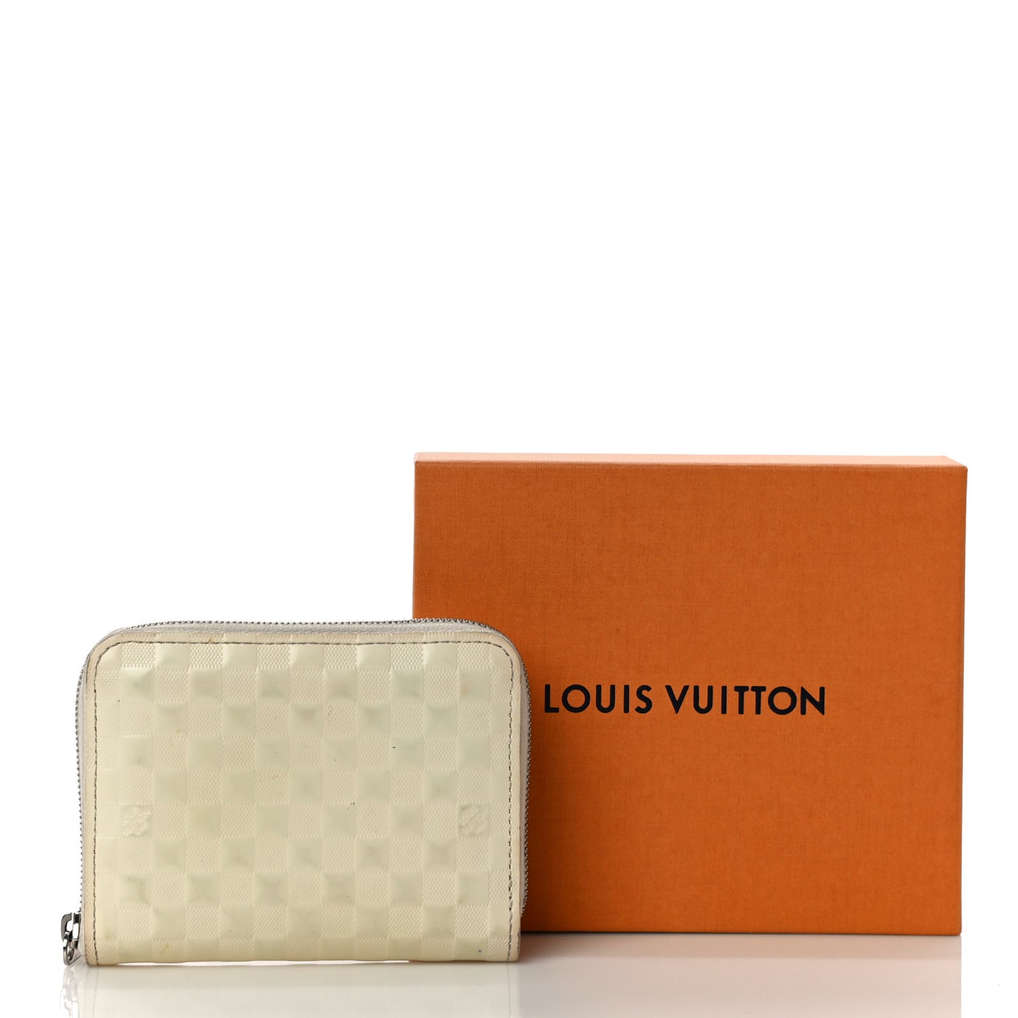 Damier Facette Zippy Coin Purse Creme