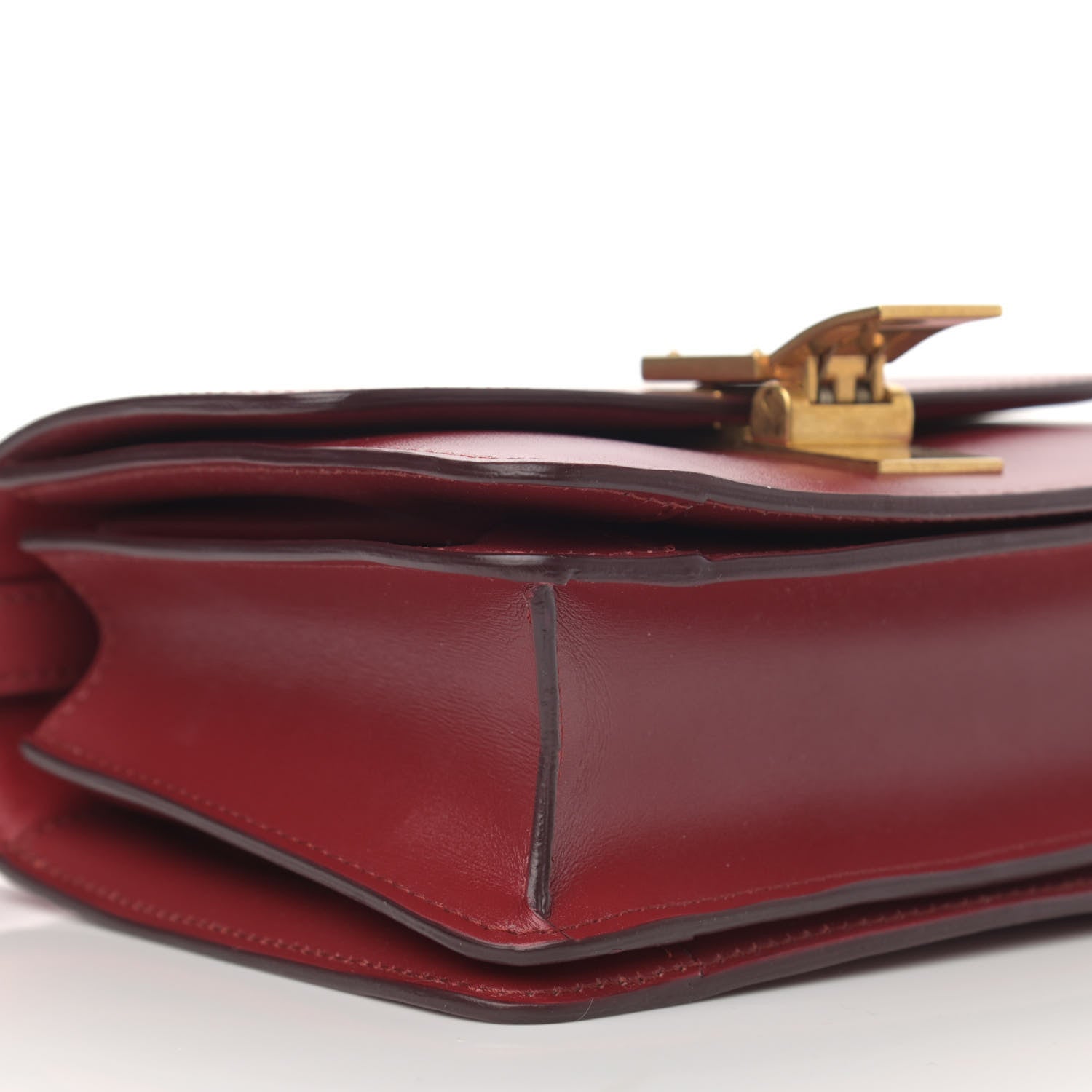 Celine Box Calfskin Small Classic Box Flap Bag Red 10 of 12