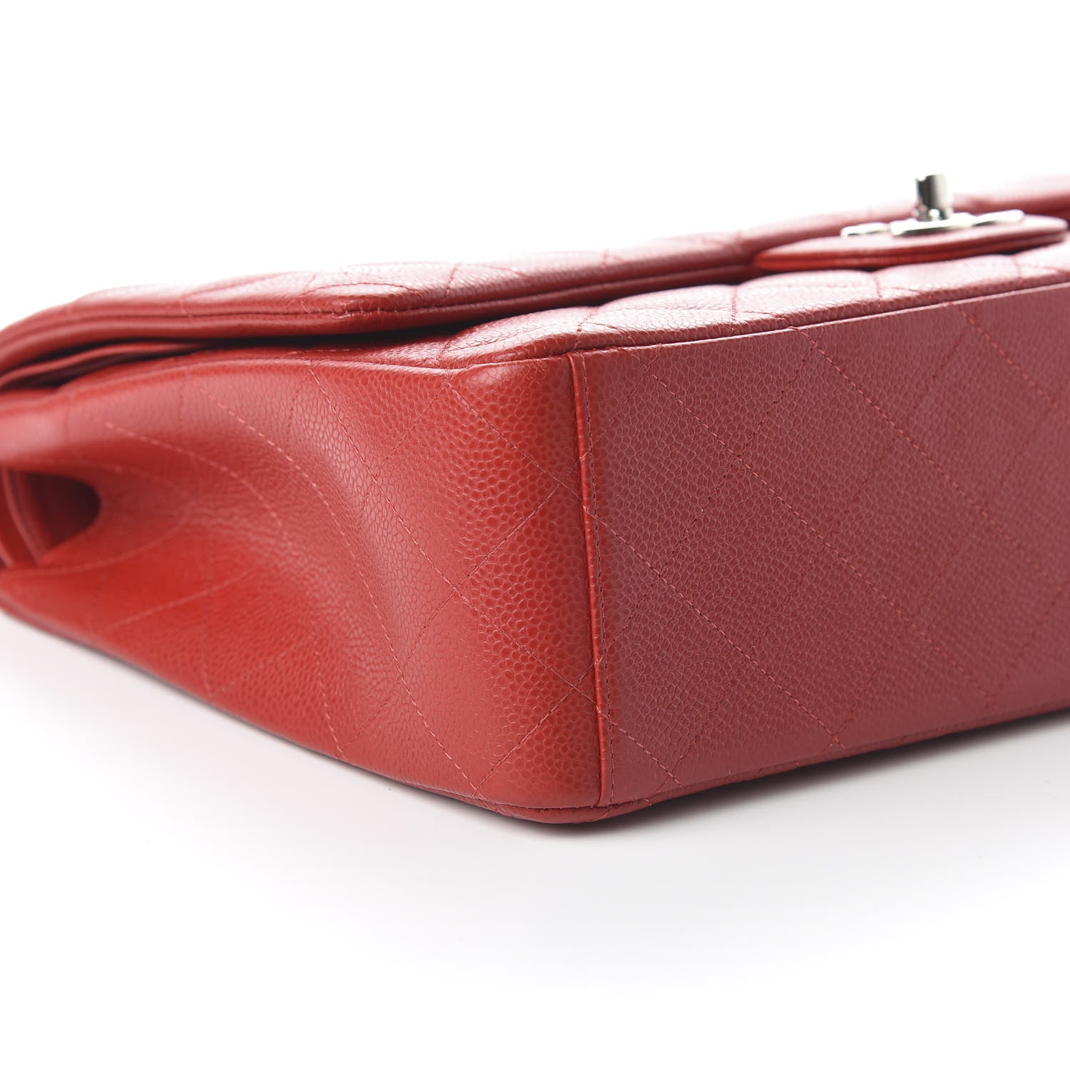 Chanel Caviar Quilted Maxi Double Flap Red 6 of 10