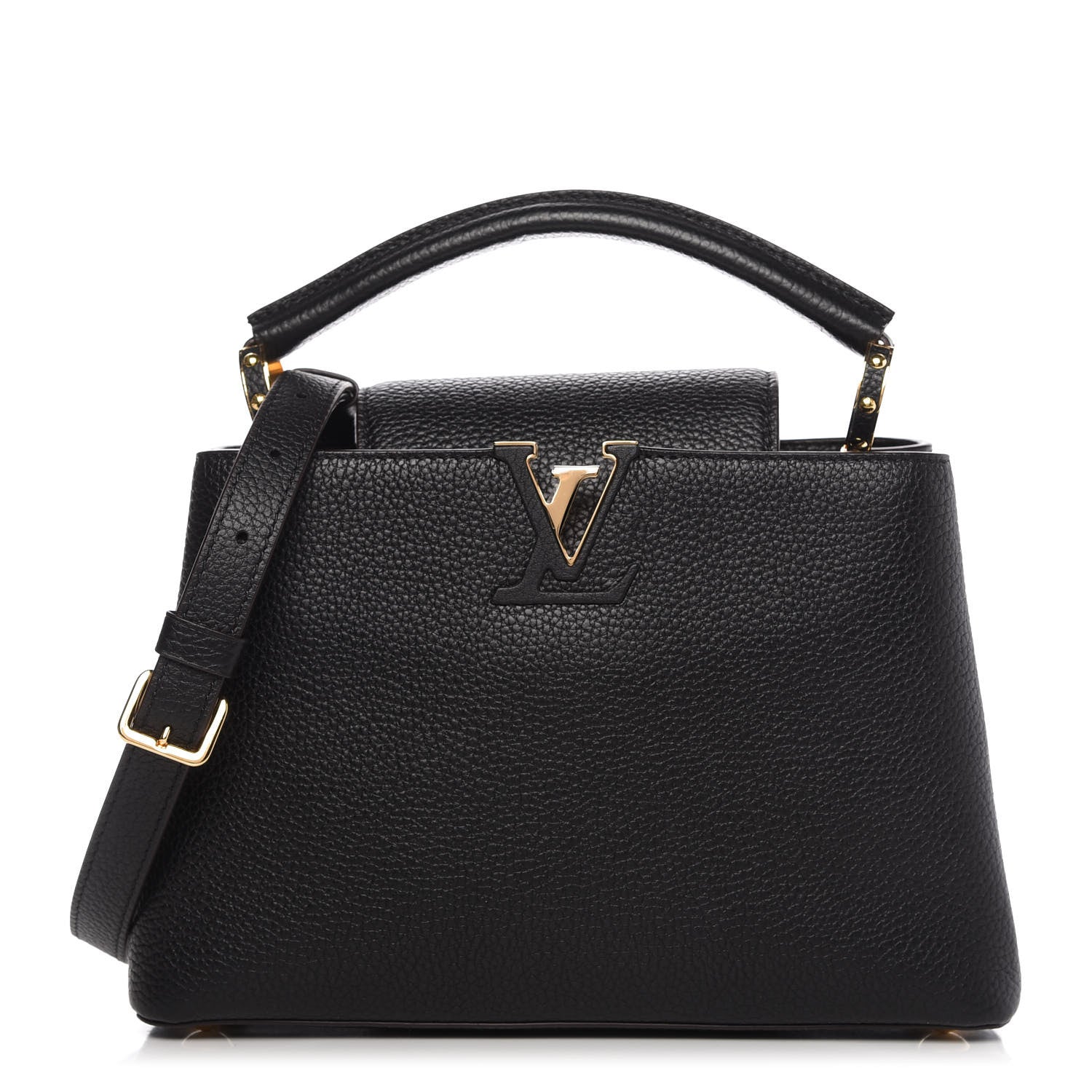Louis Vuitton Taurillon Capucines BB Black 1 of 9