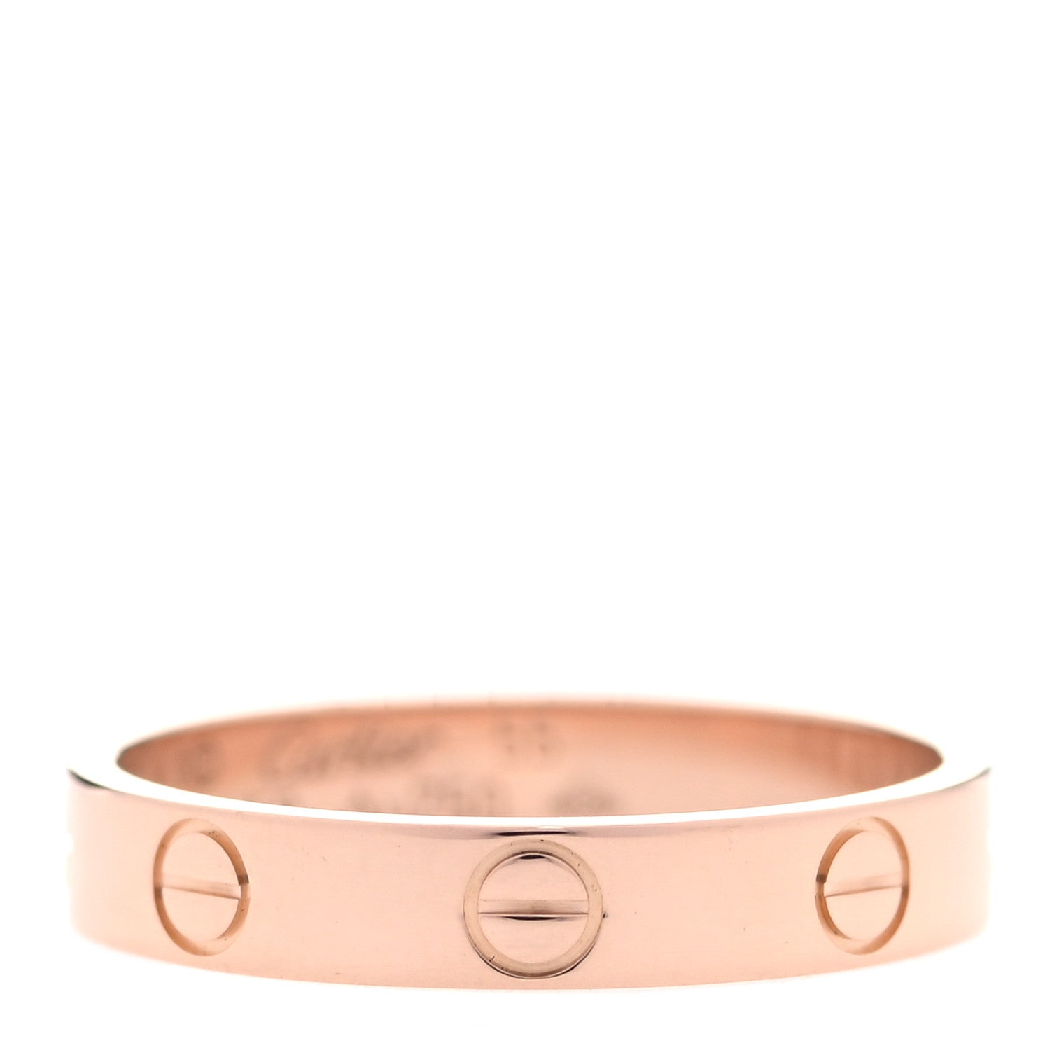 Cartier 18K Pink Gold 3.5mm LOVE Wedding Band Ring 55 7.25 1 of 4