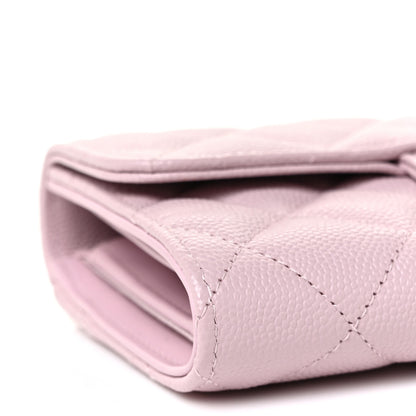 Chanel Caviar Quilted Medium Flap Wallet Pink 5 of 10