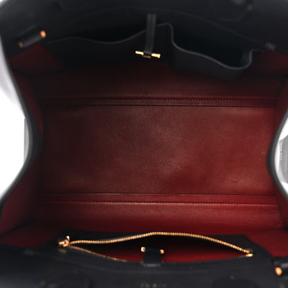 The Row Polished Saddle Calfskin Soft Margaux Belt 12 Black 5 of 9