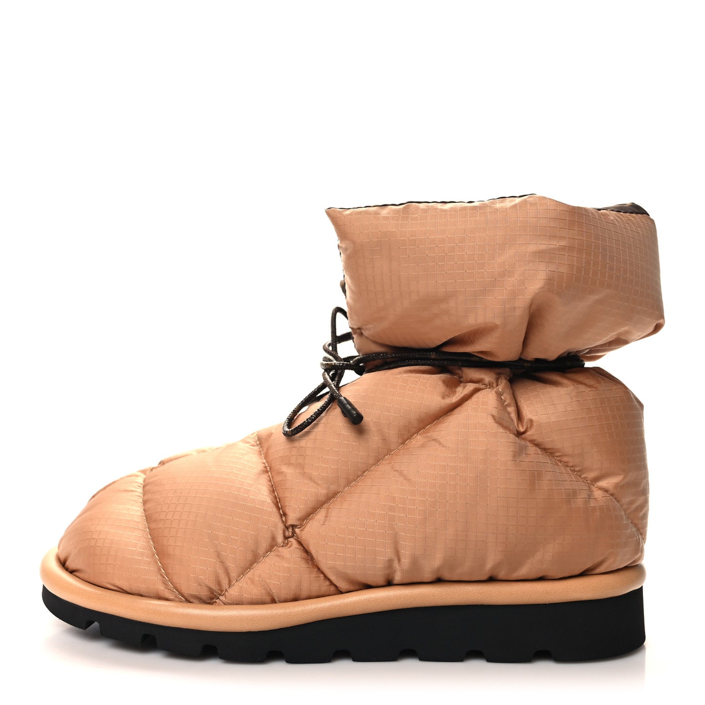 Nylon Monogram Pillow Comfort Ankle Boot 40 Beige