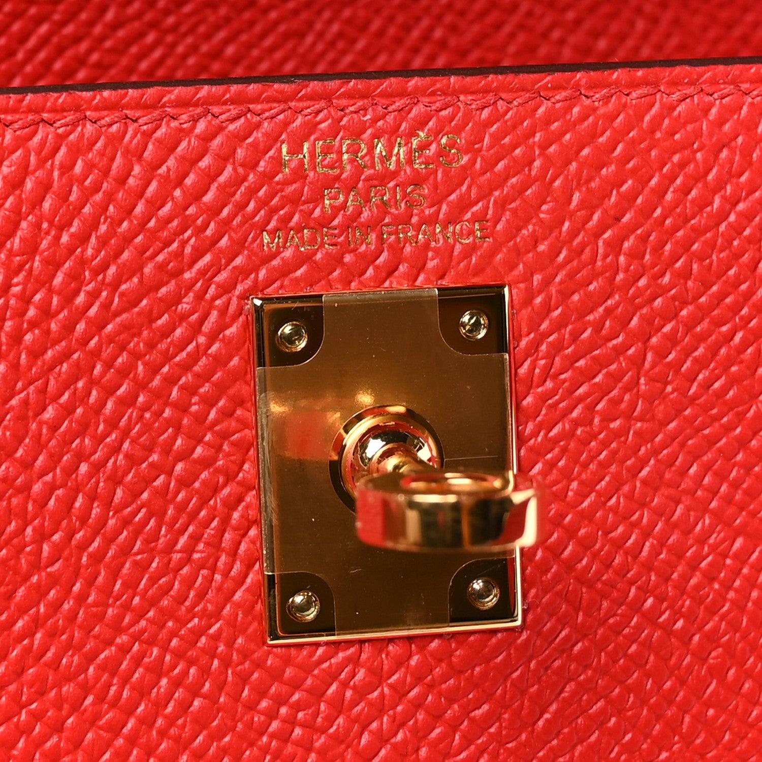 Hermes Epsom Kelly Sellier 25 Rouge De Coeur 6 of 11