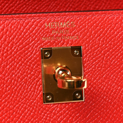 Hermes Epsom Kelly Sellier 25 Rouge De Coeur 6 of 11