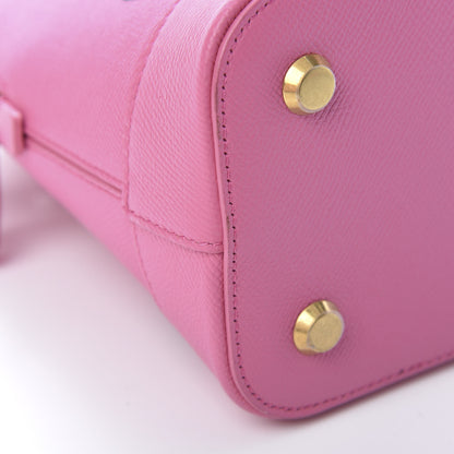 Balenciaga Signature Grained Calfskin S Ville Top Handle Bag Rose Bubblegum Black 11 of 13