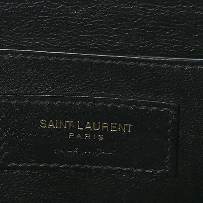Saint Laurent Soft Ultracalfskin Monogram Medium Solferino Satchel Natural Tan 6 of 8